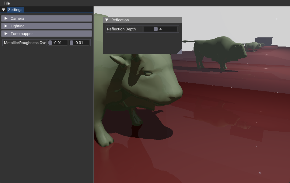 06 Reflection ray tracing result