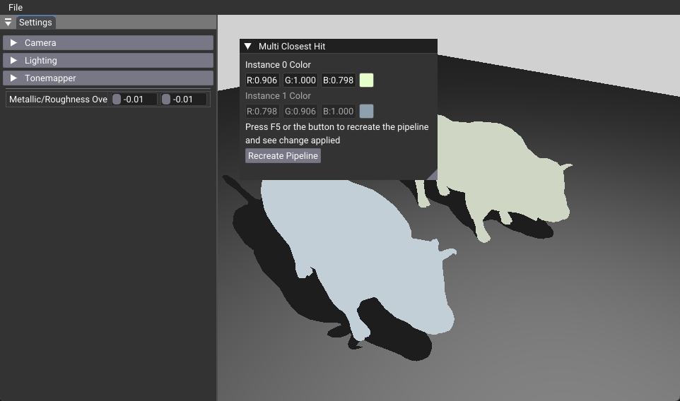 07 Multiple closest hit shaders result