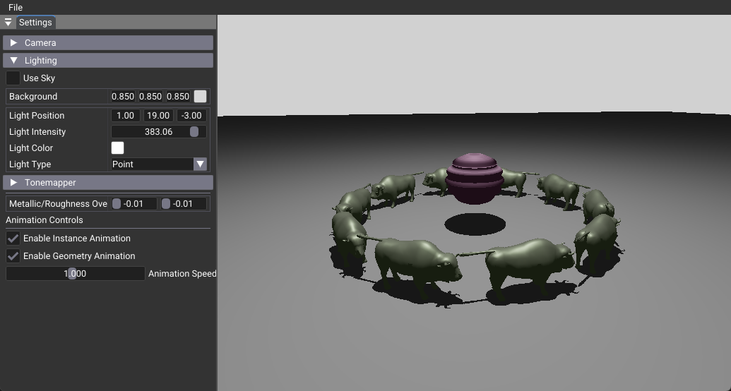 14 Real-time animation result